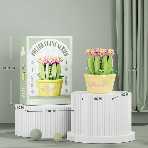 Combo 3 bộ lắp ghép chậu hoa - 87 hạt - Full Box - Sku : LG-W1503-07 ( VAT 001-C3-11 ) - K116-T2-S7