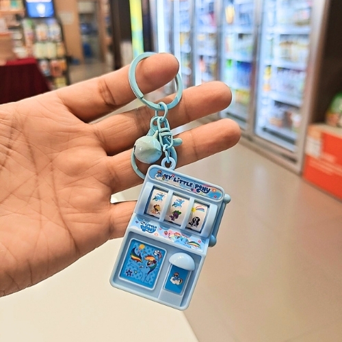 Móc Khóa Máy Quay Thưởng Pingo Kỳ Lân Xanh Dương . Dài 11cm , Rộng 3.5cm - Nặng 50gram - SKU : moc283h