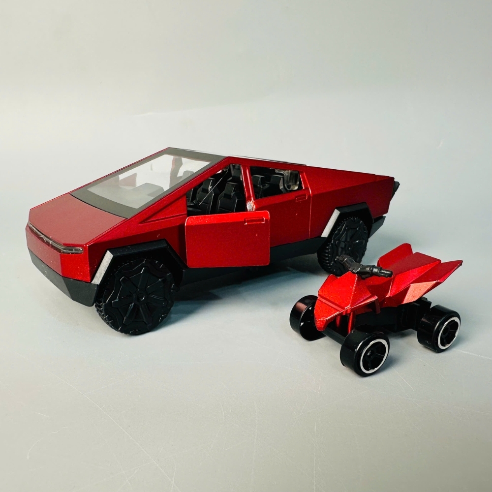 Mô Hình xe Tesla đỏ tỉ lệ 1:36 Hợp kim có thể mở cửa - bánh sau chạy cót - Dài 11cm - rộng 5cm - cao 5cm - nặng : 500gram - FULL BOX : box màu SKU : oto435 -