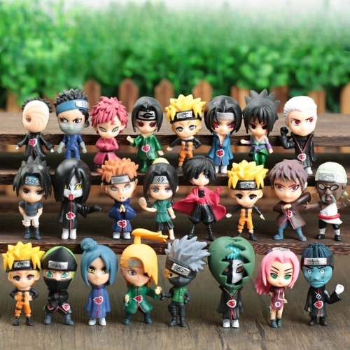 Mô hình Naruto Bộ 24 các nhân vật Naruto - Cao 7cm  - nặng 300gram - Figure Naruto - No Box K4-T1-S7