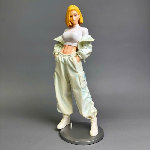 Hàng Cao cấp . Mô Hình Dragon ball androi số 18 JT dáng đứng cá tính . Cao 27cm . nặng 700gram - (VAT 002-02-250) -  K50-T4-S2