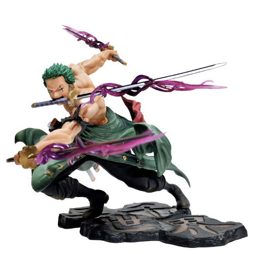 Mô hình đồ chơi - Zoro 3000 thế giới có 2 đầu 3 vòng hắc kiếm -  One Piece - No Box - B - 15