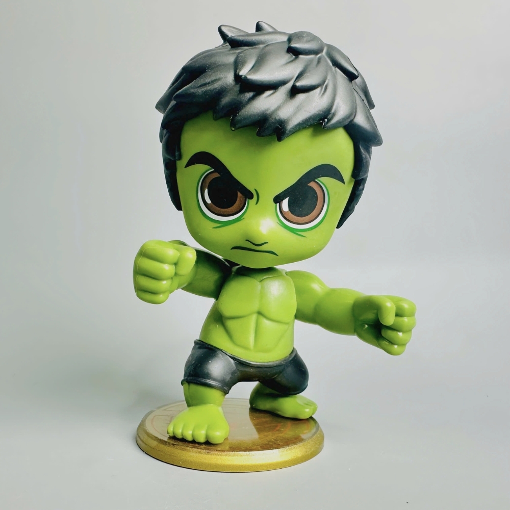 Mô Hình Avenger Hulk chibi Lắc Đầu Dáng Đứng - Cao 11cm - Nặng 150gram - Figure Avenger - Full Box - (VAT : G873-78) - K73-T4-S2