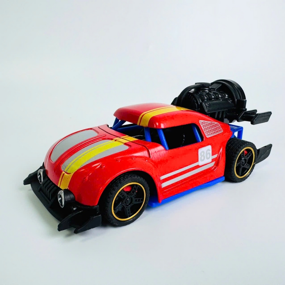 Mô Hình Xe phản lực màu đỏ Hợp kim - bánh sau chạy cót - tạo khói - Dài 14cm - rộng 6cm - cao 5cm - nặng : 300gram - FULL BOX : box màu SKU : oto537b - K52-T3-S5