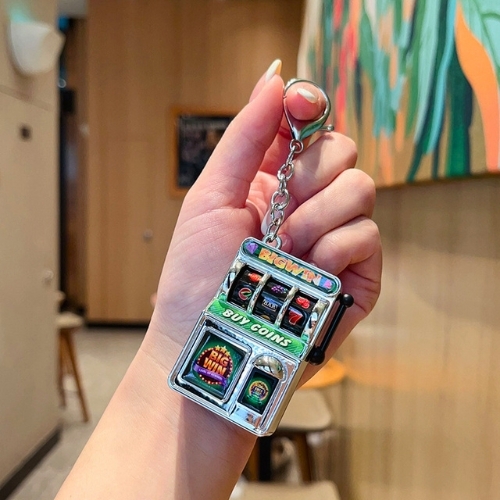 Móc Khóa Máy Quay Thưởng bạc big win . Dài 11cm , Rộng 3.5cm - Nặng 50gram - SKU : moc284b