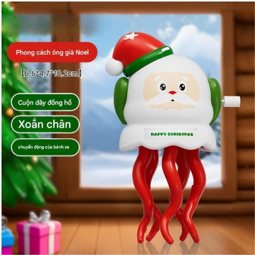 Đồ Chơi Trẻ Em mực nhỏ nhảy múa ông già noel - Cao 10cm - Nặng 200gram - Hộp Màu -SKU : sh99a - ( Vat : G873-85 )- K74-T3-S12