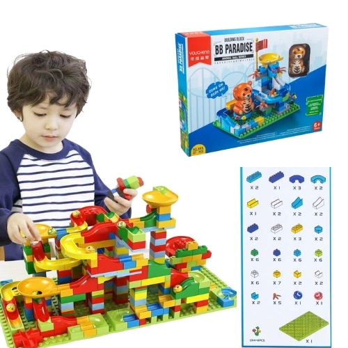 Đồ Chơi Lắp Ghép xây dựng bóng trượt Hổ - 87 chi tiết  - Full Box - SKU : LG-965