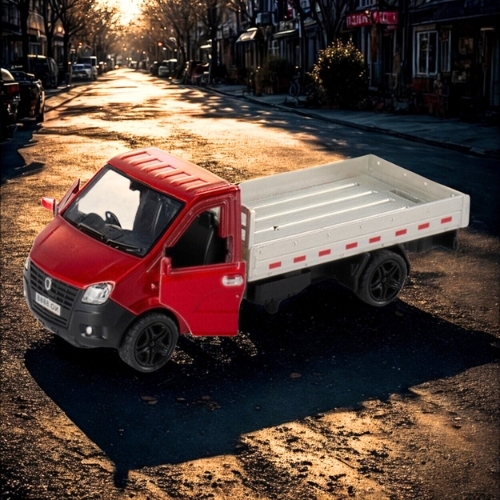 Mô Hình xe tải chở hàng chất liệu hợp kim , tỉ lệ 1:36 - Dài 14cm - rộng 5.5cm - cao 5cm - SKU : oto-3619A - ( Vat : 003-01-20 )