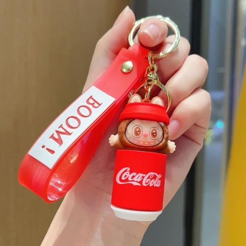 Móc Khóa labubu nâu đậm cocacola siêu dễ thương . Dây móc dài : 10cm - Mô Hình Cao : 6cm- Nặng 50gram K75-T5-S5