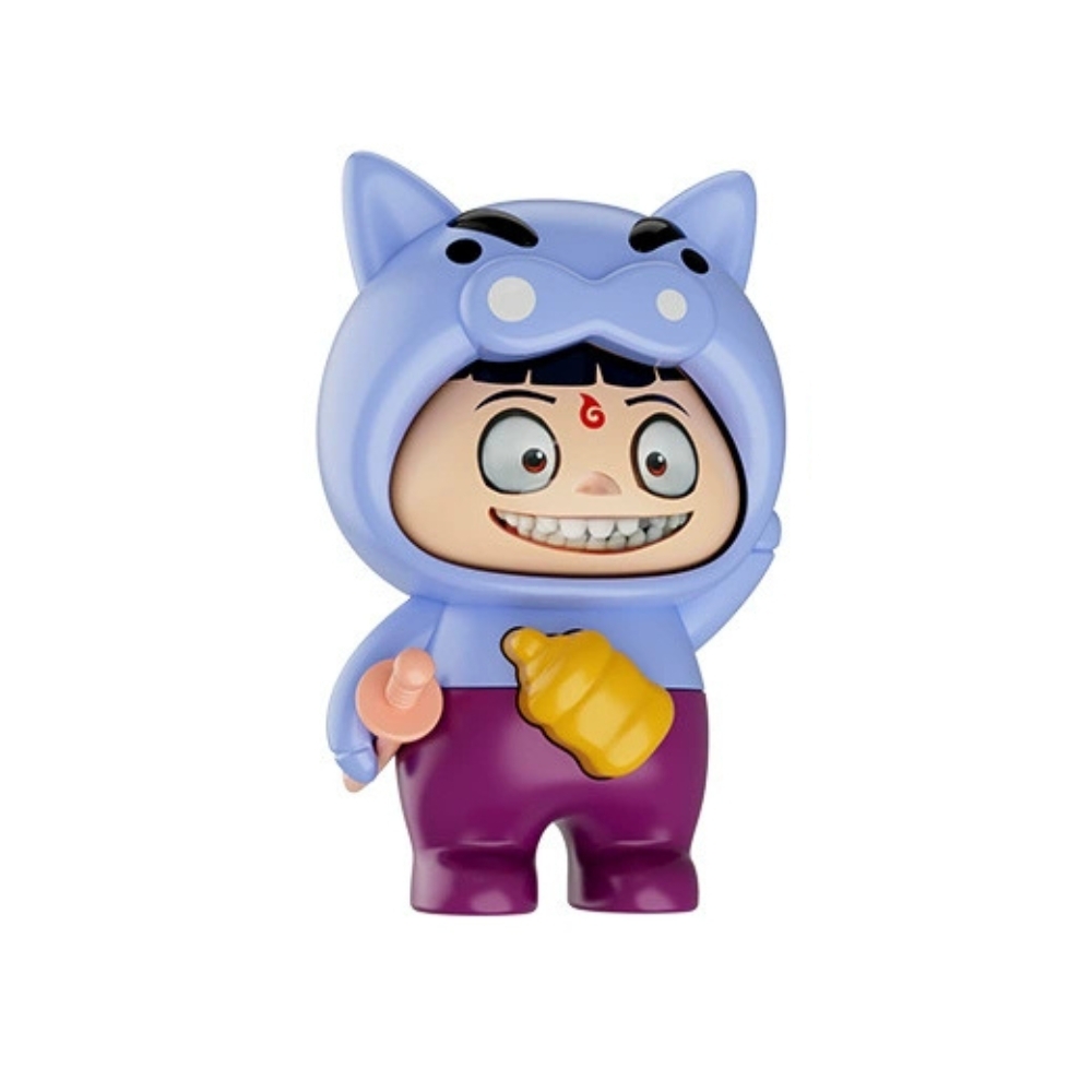 Móc Khoá mô hình Natra hiệp sĩ lợn tím lì - cao : 9cm - figure shin - SKU: nt7c - (Vat: MK001) - K78-T1-S5