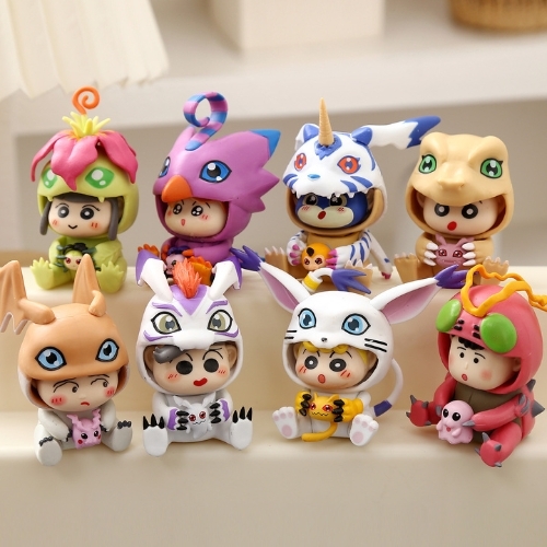 Mô hình Bộ 8 Anime Digimon  - Cao 8cm - nặng 436gram - Figure Shin - No Box  K33-T3-S7