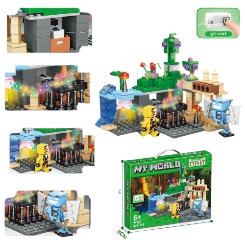 Đồ Chơi Lắp Ghép Lego My world minecraft - 220 hạt - Full Box - Sku : LG-44-05