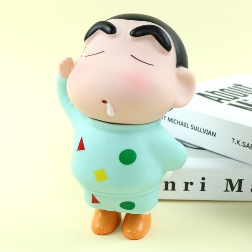 Mô Hình Shin áo xanh đứng chào - Cao : 14cm - Nặng 200gram - No Box - K33-T3-S4