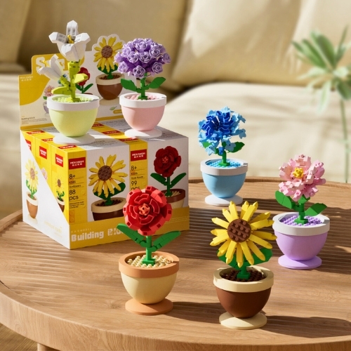 Combo 2 Bộ Lắp Ghép Chậu Hoa Dâm Bụt - 95 hạt - Full Box - Sku : LG-K339  - (VAT 001-C2-11) - K97-T2-S5