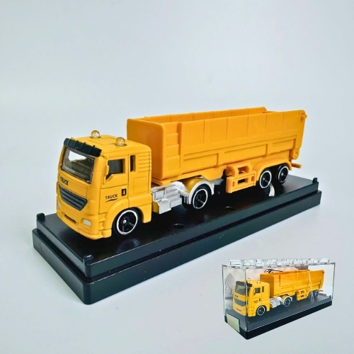 Mô Hình xe tải chở hàng màu vàng . tỉ lệ 1:64 - Dài 12.5cm - rộng 2.7cm - cao 5cm - nặng : 300gram - FULL BOX . SKU : oto510c