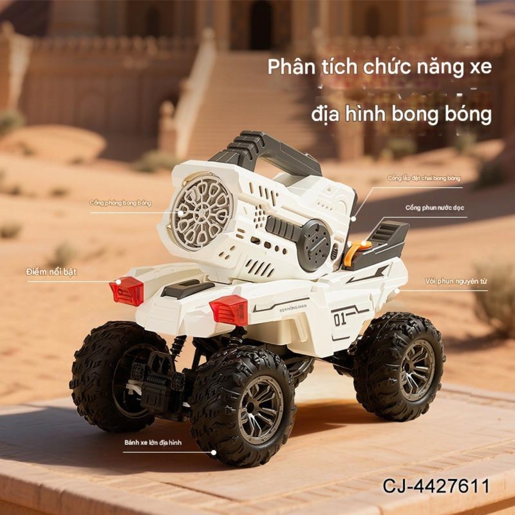 Đồ chơi xe bong bóng leo núi điều khiển từ xa 2.4G có đèn, phun nước, nhạc. FULL BOX . SKU : DK-2212 - (VAT 009-02-200) - K90-T2-S1
