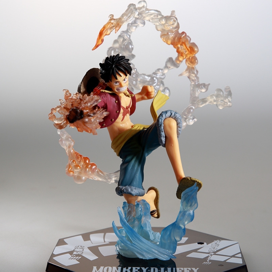 ( Hàng Đẹp) Mô hình Luffy gear 2 haki hàng đẹp đế có chữ - Bộ Fzero - ONE PIECE - No Box - F - 14