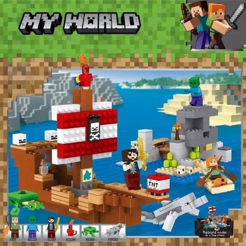 Đồ Chơi Lắp Ghép Lego My world minecraft - 132 hạt - Full Box - Sku : LG-44-01 - K55-T4-S2