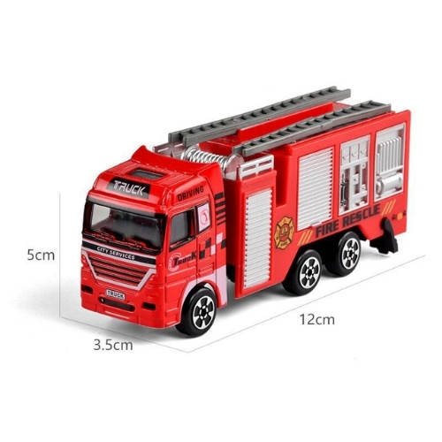 Mô Hình 3 Oto Cứu Hoả hợp kim , tỉ lệ 1:64 - Dài 12cm - rộng 3.5cm - cao 5cm- SKU : oto-CF17-F4 - ( Vat : 003-03-50 )
