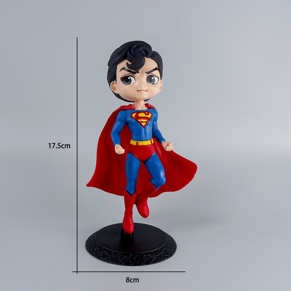 Mô Hình Superman Dáng Đứng – Cao 17.5cm - Nặng~200gr  – Figure Siêu Anh Hùng DC - No Box - K16-T3-S8