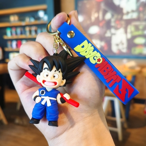 Móc Khóa Goku áo xanh vác gậy qua vai . Dây móc dài : 10cm - Mô Hình Cao : 6cm - Nặng 50gram K75-T7-S5