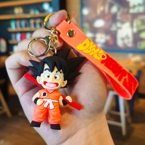 Móc Khóa Goku áo cam vác gậy qua vai . Dây móc dài : 10cm - Mô Hình Cao : 6cm - Nặng 50gram  K75-T6-S5