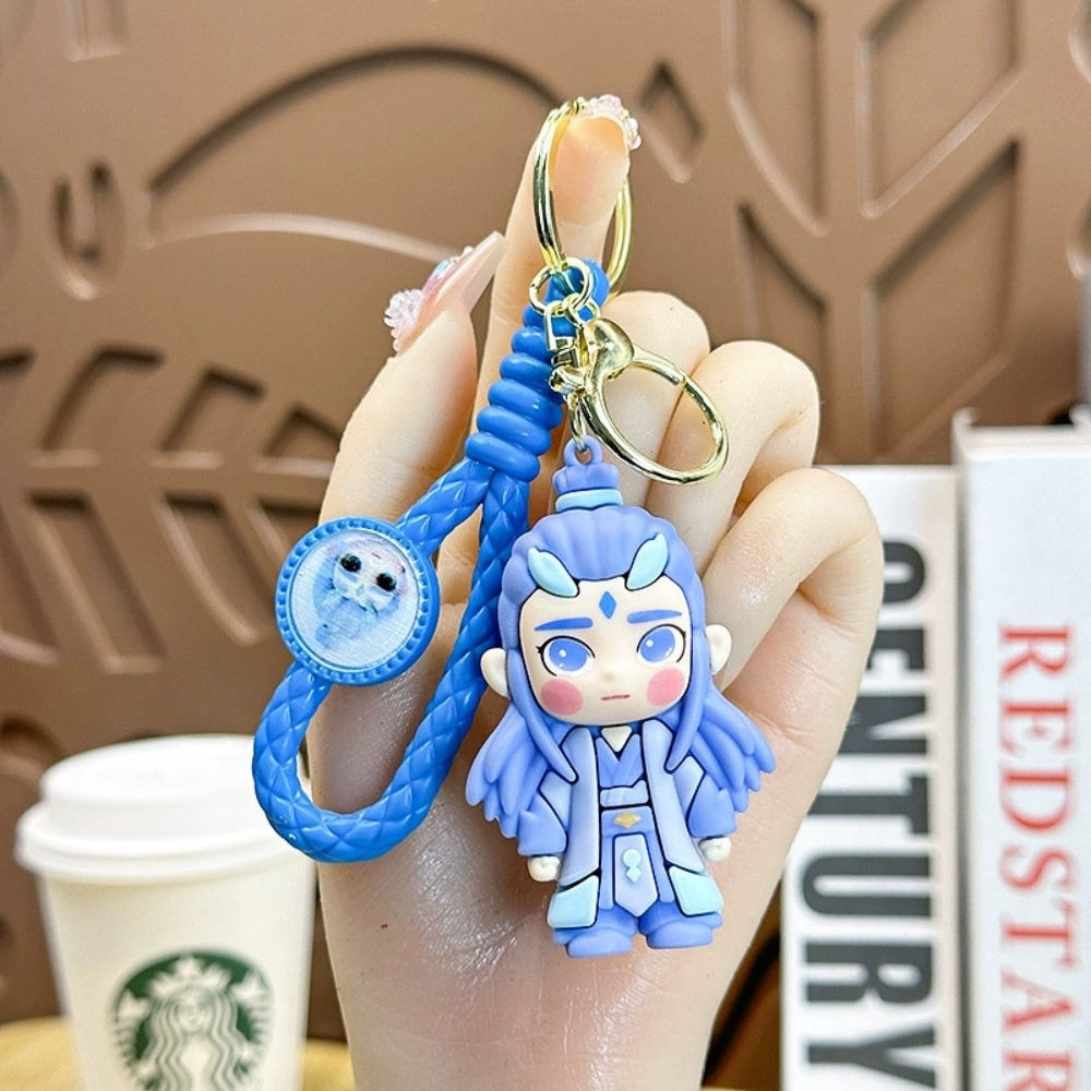 Móc khóa ngao bính đứng - dây dài 11cm mô hình cao 6cm - nặng : 50gram - SKU: moc207a - (Vat: MK001) - K78-T1-S1