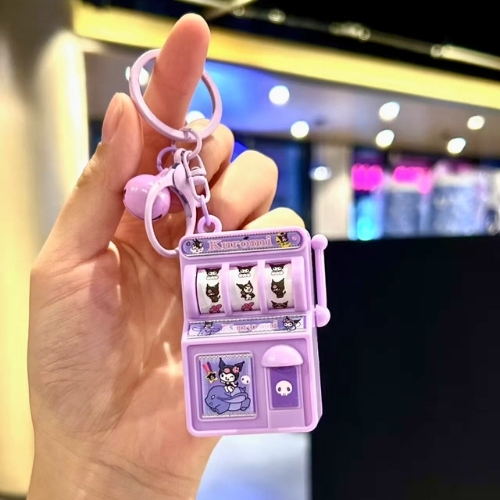 Móc Khóa Máy Quay Thưởng Pingo Kuromi . Dài 11cm , Rộng 3.5cm - Nặng 50gram - SKU : moc283c