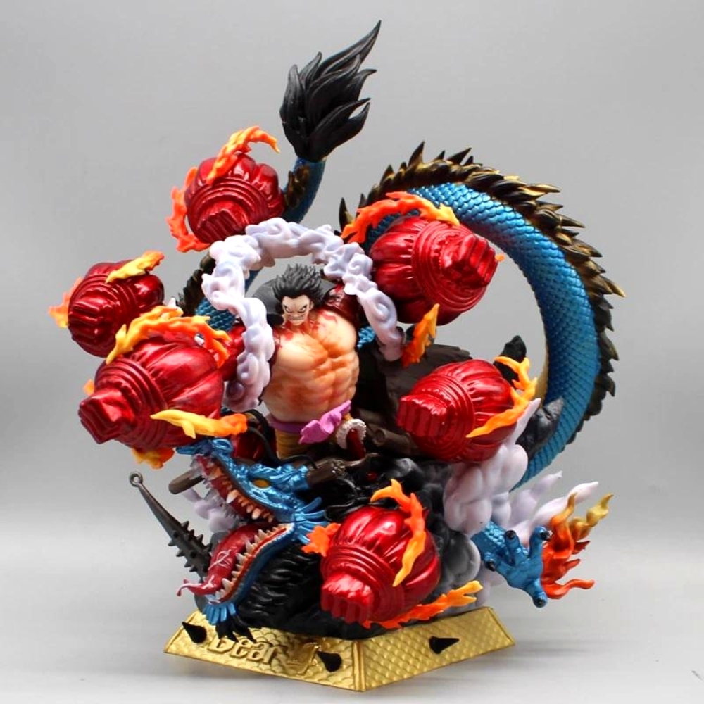 Hàng Thanh Lý Đã Qua Sử Dụng - Mô Hình One Piece Luffy đại chiến Kaido - Cao 20cm - nặng 2kg2 - Figure OnePiece - box màu -