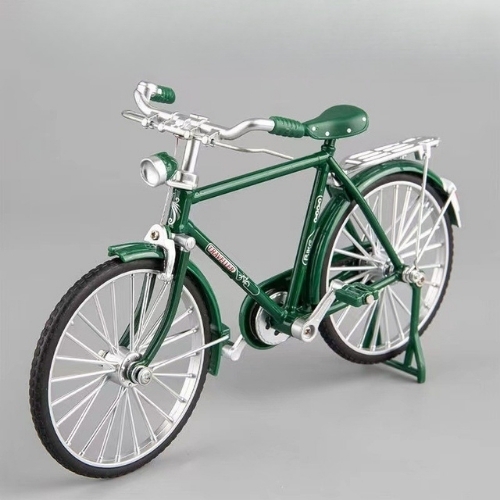 Mô Hình xe đạp thống nhất màu xanh , chất liệu hợp kim - Dài 17.5cm - rộng 6cm - cao 11cm - nặng ~ 200gram - FULL BOX : box màu SKU : oto162b - K70-T5-S7