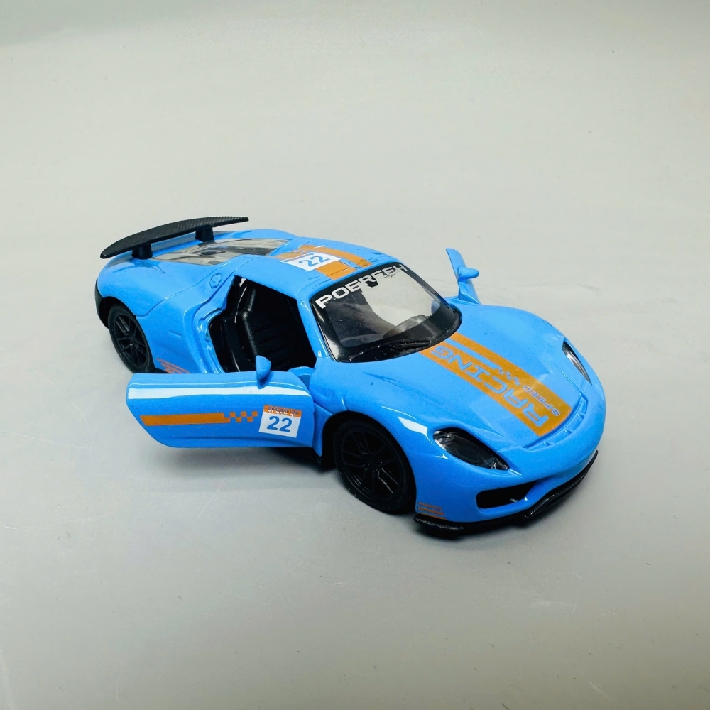 Mô Hình xe ferari xanh vạch cam 1:36 Hợp kim có thể mở cửa - bánh sau chạy cót - Dài 12cm - rộng 5cm - cao 4cm nặng : 200gram - FULL BOX : box màu SKU : oto312 - N3-K10-T2-S4