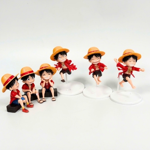 ( Giá 1 con - Bộ 6 con - Đặt Số Lượng 6 ) - Mô hình bộ 6 nhân vật Luffy siêu đẹp  . Cao 6-10cm , nặng 350gram - Figure One Piece - SKU : OP408 -  (VAT G873-79)- K26-T3-S7