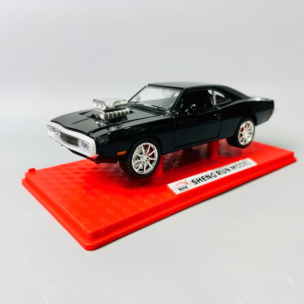 Mô Hình Xe đua đen tỉ lệ 1:24 Hợp kim có thể mở cửa - Âm thanh Đèn - Dài 22cm - rộng 9cm - cao 6.3cm - nặng : 800gram - FULL BOX : box màu SKU : oto473j -  K55-T3-S9