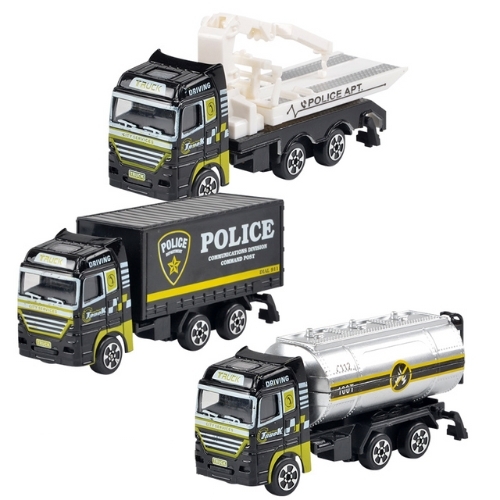 Mô Hình 3 xe Oto Police hợp kim , tỉ lệ 1:64 - Dài 11.5cm - rộng 3.2cm - cao 5cm- SKU : oto-CF17-S4 - ( Vat : 003-03-50 )