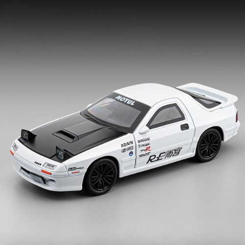 Mô Hình Xe Mazda RX-7 Màu Trắng , tỉ lệ 1:32 Hợp kim có thể mở cửa - bánh sau chạy cót - Dài 16cm - rộng 6.3cm - cao 4.7cm - FULL BOX : box màu SKU : oto554b - ( VAT : 003-01-130 )- K51-T3-S2
