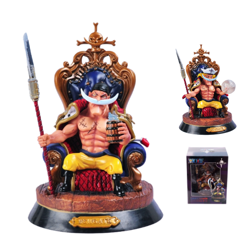 Mô hình đồ chơi - Tứ Hoàng Râu Trắng  ngồi ghế - One Piece - Có Hộp Màu - K21-T4-S10