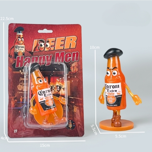 Mô Hình Beer Happy Men - Cao : 10cm - Nặng 118gram - Vỉ Nhựa - K22-T3-S3