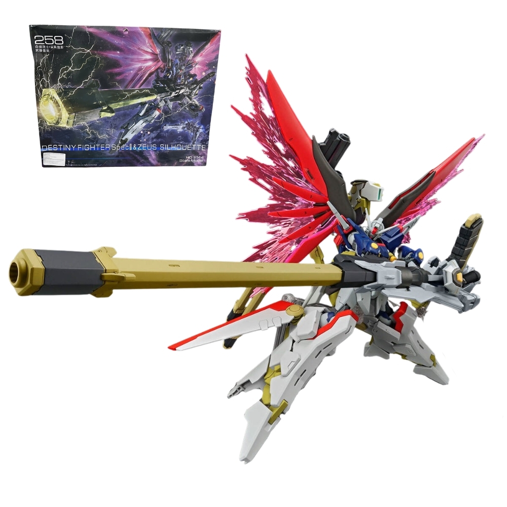 Hàng Cao Cấp - Mô hình Gundam HG 1/144 DESTINY FIGHTER SPEC II & ZEUS SILHOURTTE - Cao 17cm - nặng 150gram - Figure Gundam - Hộp Màu - SKU : 258 K28-T3-S8