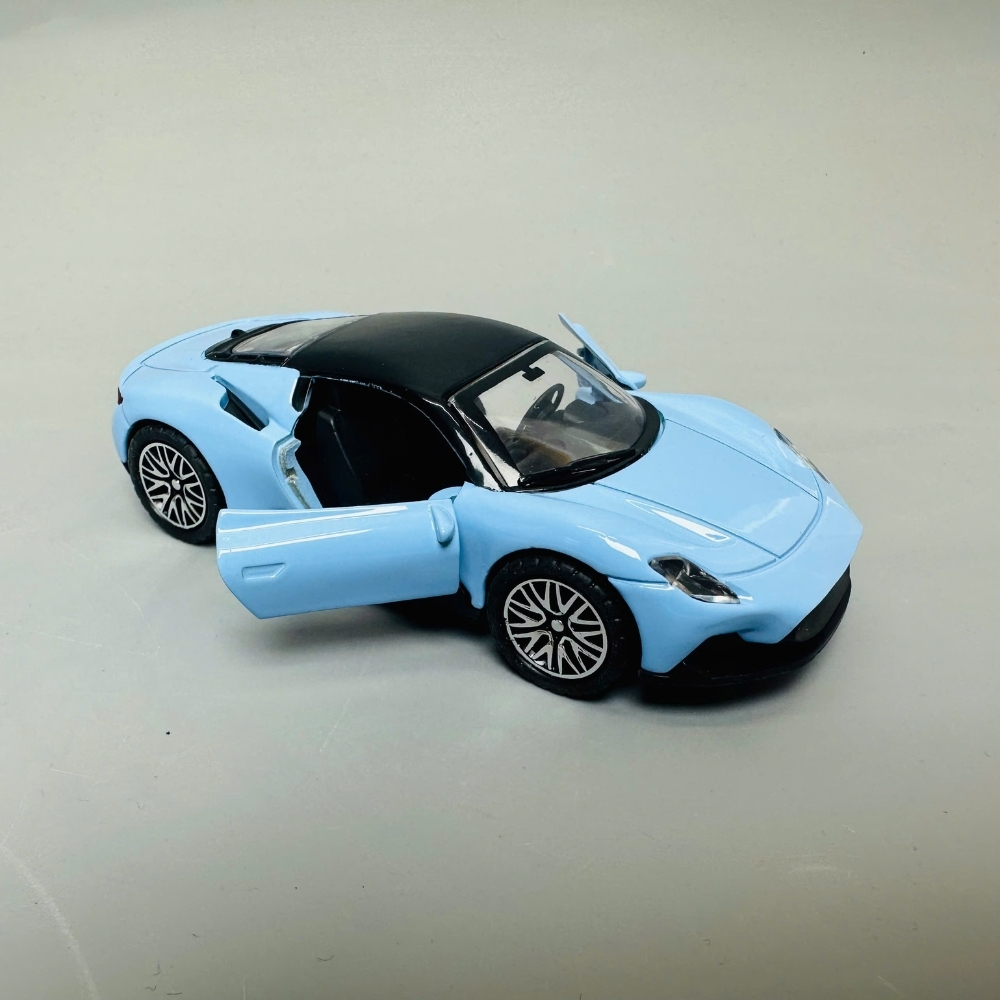 Mô Hình xe Maserati xanh ngọc 1:36 Hợp kim có thể mở cửa - bánh sau chạy cót - Dài 12cm - rộng 5cm - cao 4cm nặng : 200gram - FULL BOX : box màu SKU : oto309 - N3-K10-T4-S1