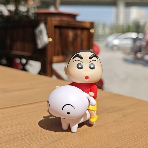 Mô Hình shin cưỡi chó - Cao 8.5cm - nặng : 50gram - SKU : sh850e - (VAT G873-79) -T4