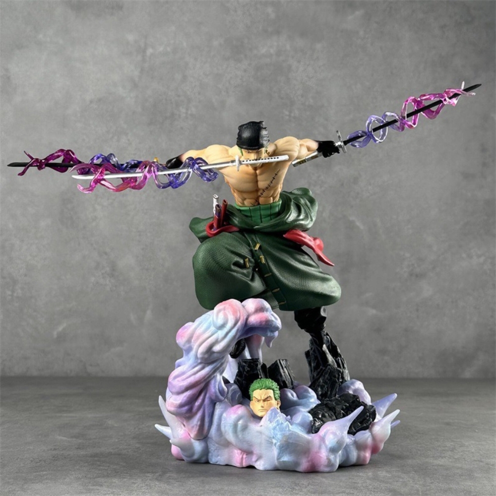 Mô Hình OnePiece zoro Chiến Đấu Siêu Ngầu Cao : 23.5cm nặng : 1000gram - One Piece - Hộp Màu K17-T4-S7