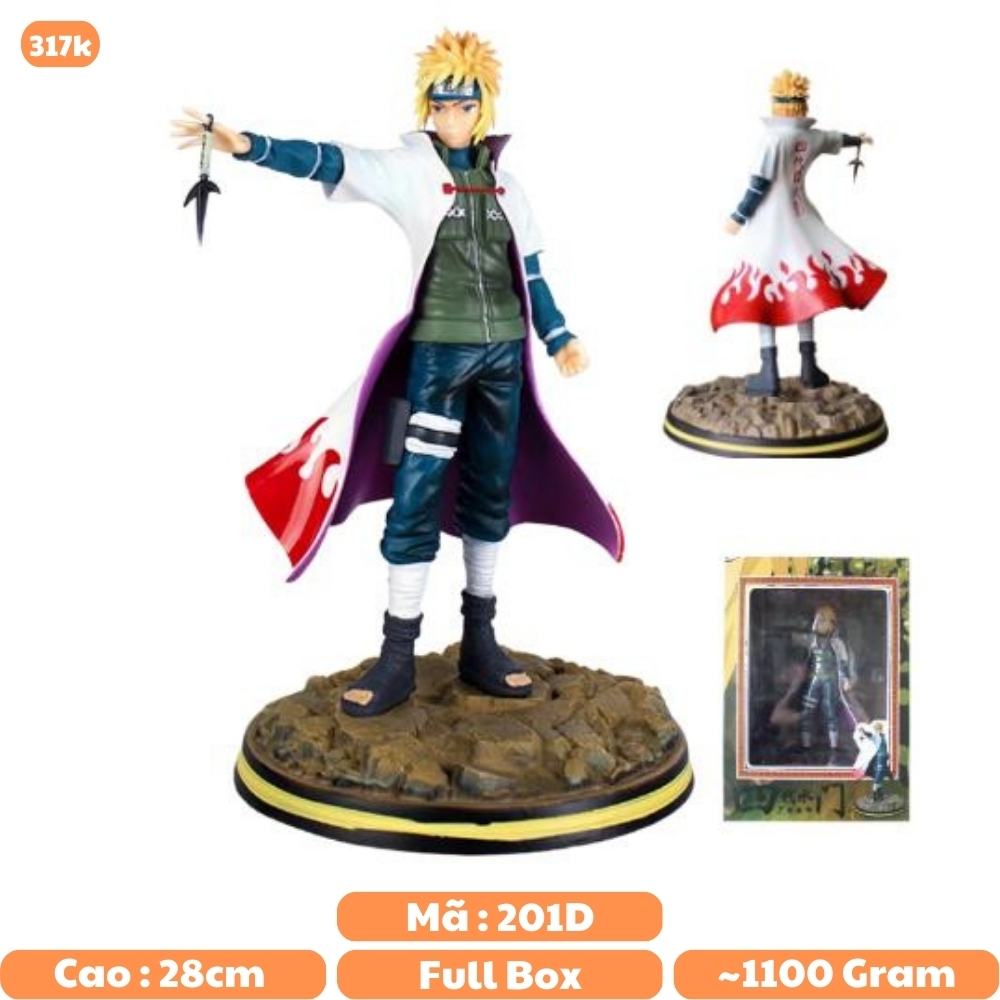 Mô hình đồ chơi - Đệ Tứ Namikaze Minato 1 trong 7 Hokage -  Naruto - Bộ Hokage - Có Hộp Màu - N3-T5