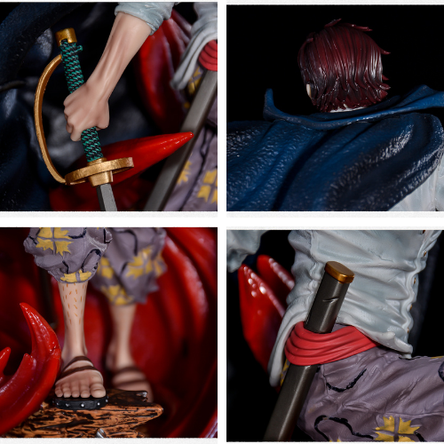 Hàng Loại 1 - Mô Hình đồ chơi - Tứ Hoàng Shanks Tóc Đỏ - One Piece - Cao 39cm - Nặng 1.8Kg - OnePiece - Hộp Carton - N1-K43-T5-S1