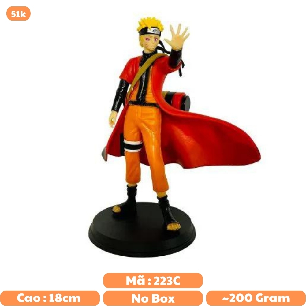 Mô Hình Đồ Chơi - Mô Hình Naruto Hiền Nhân dáng đứng siêu đẹp - Cao 18cm - Naruto - No box - N1-K38-T1-S7
