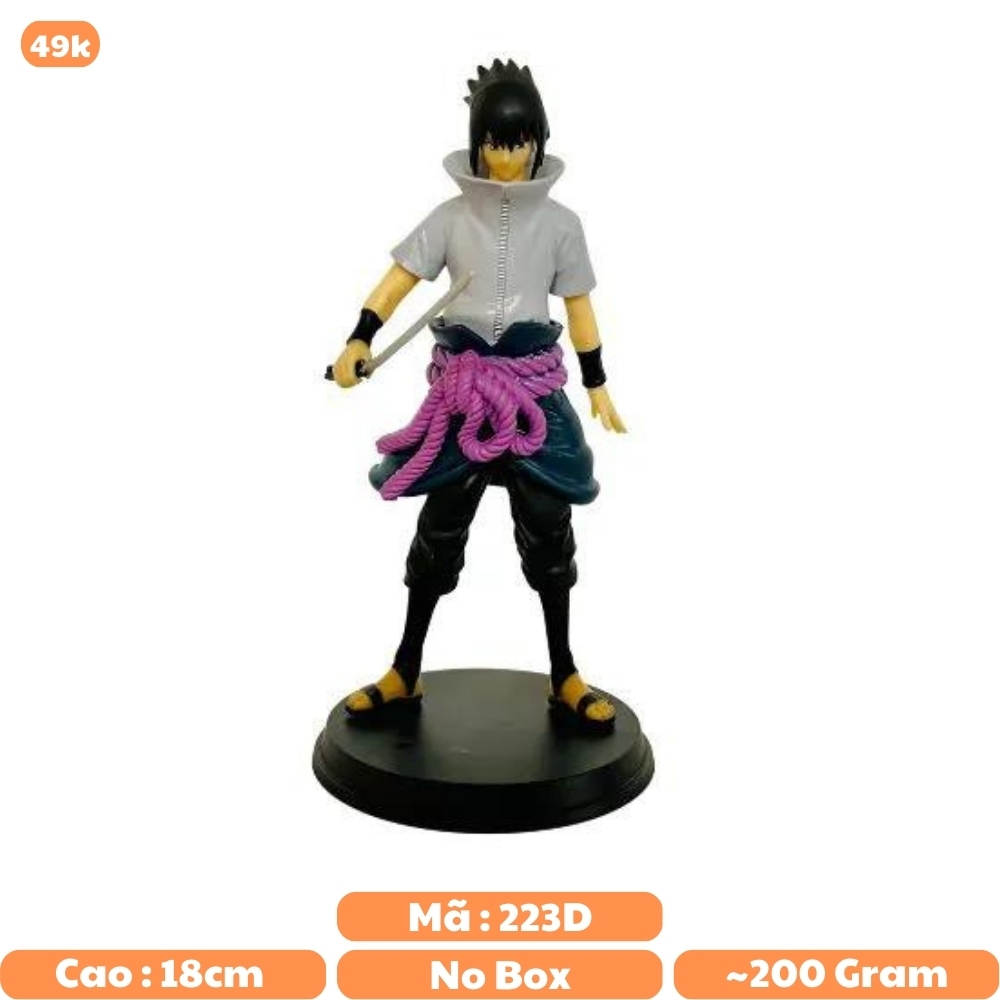 Mô Hình Đồ Chơi - Mô Hình Sasuke dáng đứng siêu đẹp - Cao 18cm - Naruto - No box - N1-K41-T1-S2