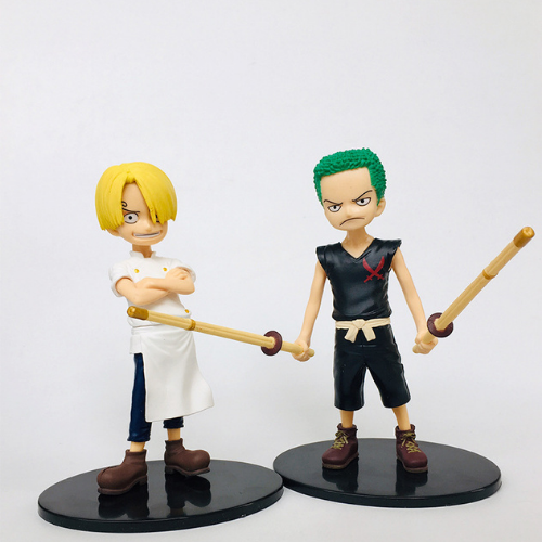 Mô hình đồ chơi - Combo cả ae Luffy Zoro Sanji ACE Sabo lúc nhỏ siêu đẹp Cao 15cm -  One Pece - No Box - N3-K43-T3-S1