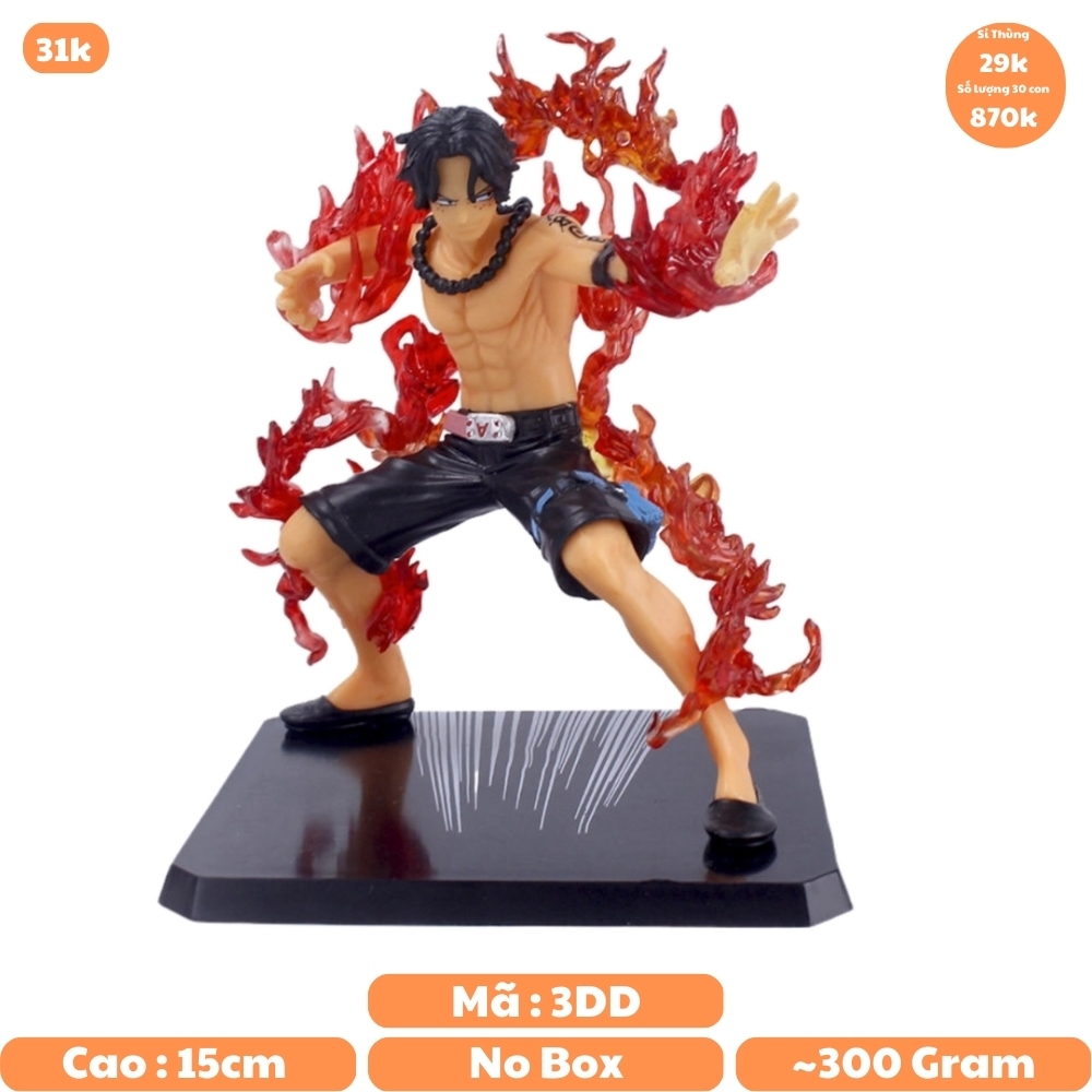 ( Hàng Thường ) Mô hình  ACE  Cao 15cm đế không chữ  - Bộ Fzero - One Piece - No box - N4-K13-BL1 - N1-K4-T2-S3