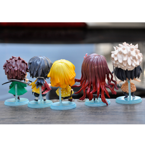 Mô hình đồ chơi -Combo 5 em figure Tanjirou , Nezuko , Zenitsu , Inosuke , Giyuu - Kimetsu No Yaiba - No Box