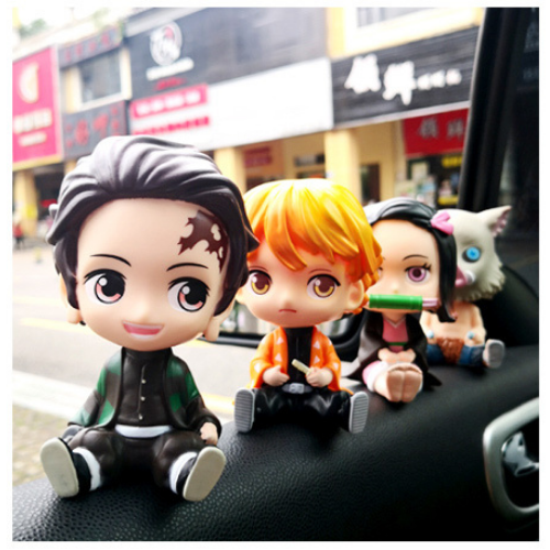 Mô Hình đồ chơi -  Agatsuma Zenitsu lắc đầu - Kimetsu no Yaiba - Bộ lắc đầu - Có Hộp Màu - N3-K26-T4-S1