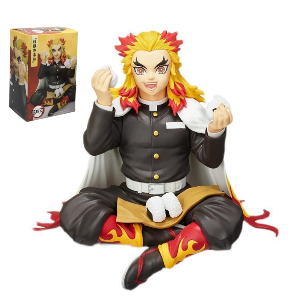 Mô Hình Kimetsu No Yaiba Viêm Trụ dáng ngồi cao 12cm - Figure Thanh gươm diệt quỷ - Có Vỏ Hộp màu